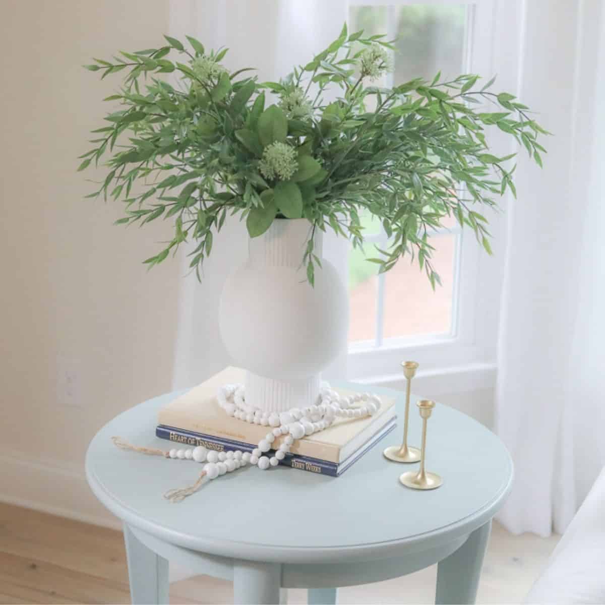 featured image with chalk painted end table