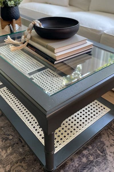 finished DIY coffee table